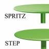 Стол пластиковый обеденный Step + Step Mini агава Ø605х400-765 мм