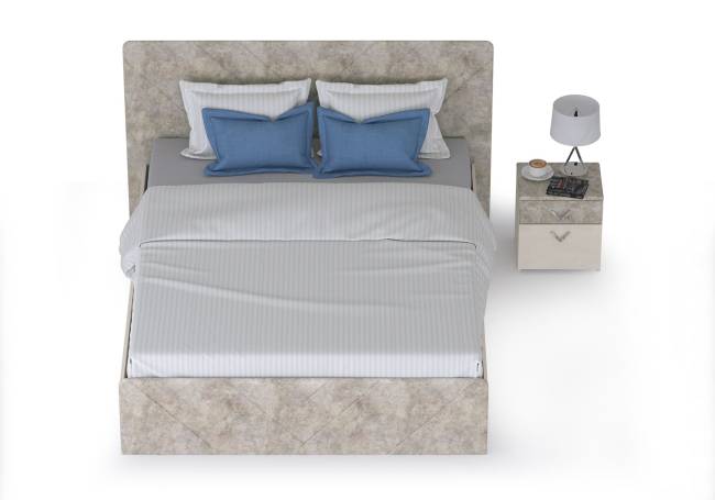 Кровать 1600 с подъёмным ортопедическим основанием и тумбочкой Амели 11.31 цвет шёлковый камень/бетон чикаго беж Кровать 1600 с подъёмным ортопедическим основанием и тумбочкой Амели 11.31 цвет шёлковый камень/бетон чикаго беж