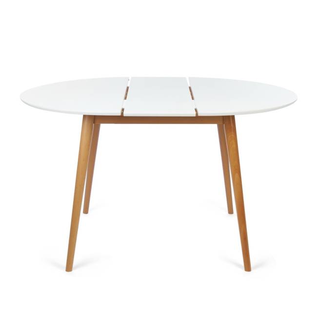 Стол круглый раскладной обеденный BOSCO (Боско) основание бук, столешница мдф, 100*75*100+30см, Белый+Натуральный ( Бук) Белый+Натуральный ( Бук) основание бук, столешница мдф Стол круглый раскладной обеденный BOSCO (Боско) основание бук, столешница мдф, 100*75*100+30см, Белый+Натуральный ( Бук) Белый+Натуральный ( Бук) основание бук, столешница мдф