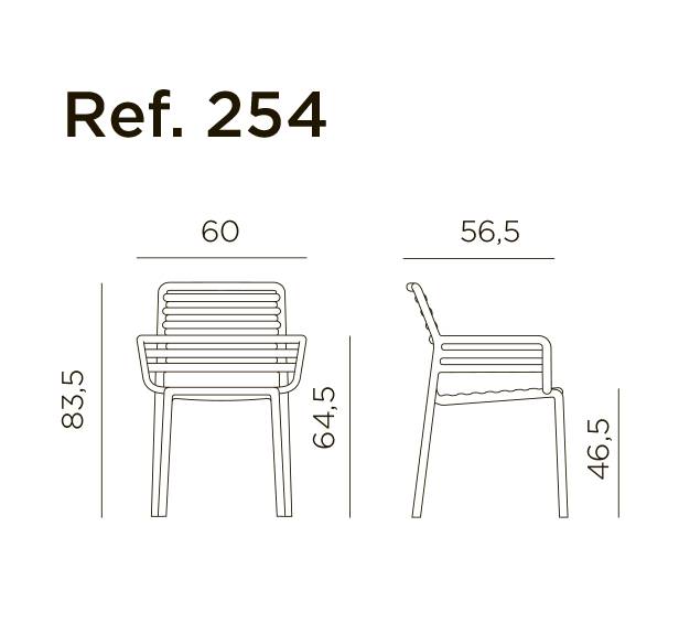 Кресло пластиковое Doga белый 600х565х835 мм Кресло пластиковое Doga белый 600х565х835 мм