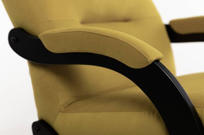 Кресло-качалка Leset Дэми Венге V28 желтый Кресло-качалка Leset Дэми Венге V28 желтый