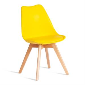 Стул TULIP (mod. 73-1) / 1 шт. в упаковке дерево/пластик/экокожа, 47,5x55x80 см, Желтый (Yellow) желтый Стул TULIP (mod. 73-1) / 1 шт. в упаковке дерево/пластик/экокожа, 47,5x55x80 см, Желтый (Yellow) желтый