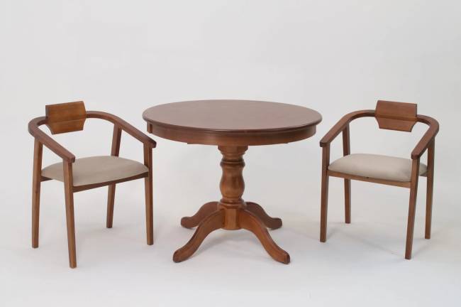 Стул-кресло Челси ПМ орех бежевый Стул-кресло Челси ПМ орех бежевый