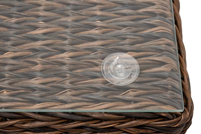 "Лунго" журнальный столик плетеный (гиацинт), цвет коричневый "Лунго" журнальный столик плетеный (гиацинт), цвет коричневый