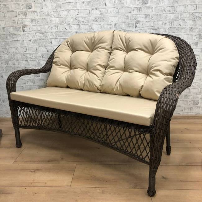 Обеденная группа GIZA 2XL (Гиза) коричневая из искусственного ротанга