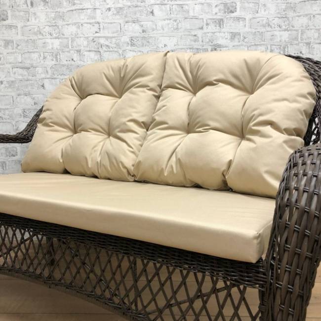 Обеденная группа GIZA 2XL (Гиза) коричневая из искусственного ротанга