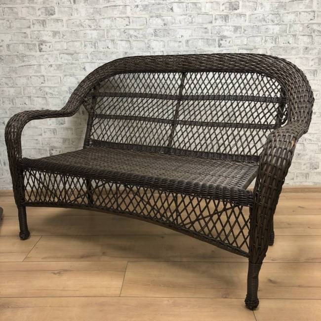 Обеденная группа GIZA 2XL (Гиза) коричневая из искусственного ротанга