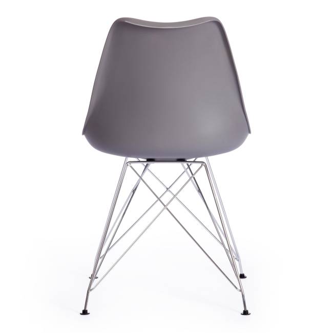Стул TULIP IRON CHAIR (mod.EC-123) металл/пластик, 54,5*48*83,5см, серый (Комплект из 4 шт.) серый металл/пластик Стул TULIP IRON CHAIR (mod.EC-123) металл/пластик, 54,5*48*83,5см, серый (Комплект из 4 шт.) серый металл/пластик