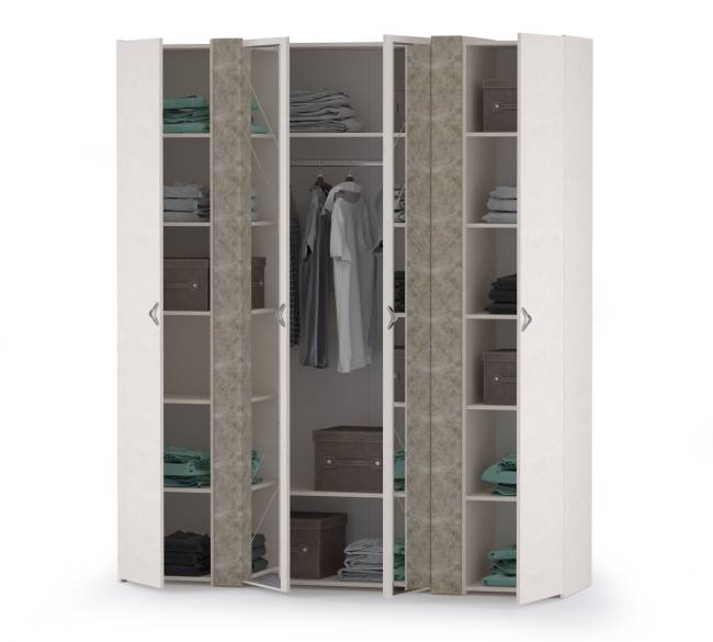 Набор шкафов Амели Моби № 3 цвет шёлковый камень/бетон чикаго беж