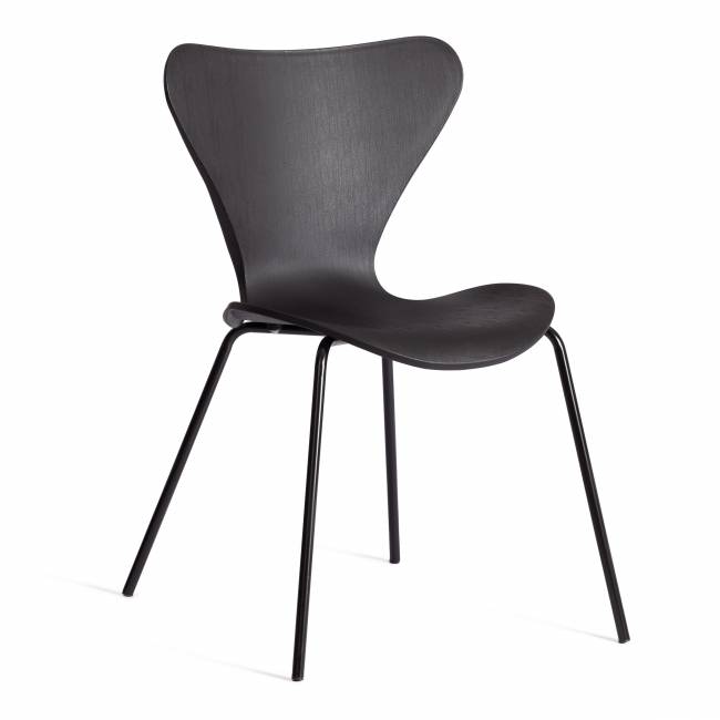 Стул Jacobsen (mod DC 102-1) / 1 шт. в упаковке пластик/металл, 45 х 54.5 х 80 см, Black (Черный) / Black (Черный) черный