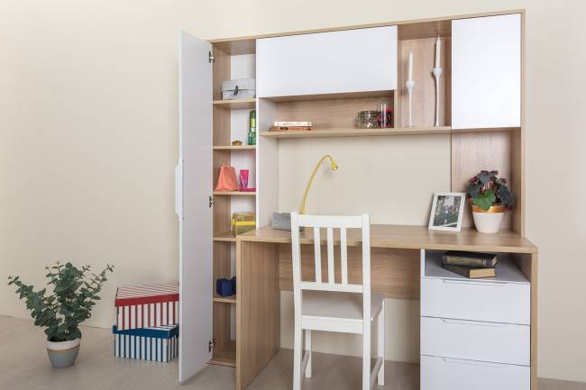 Стол рабочий Комфорт 12.95 цвет дуб сонома/белый Стол рабочий Комфорт 12.95 цвет дуб сонома/белый