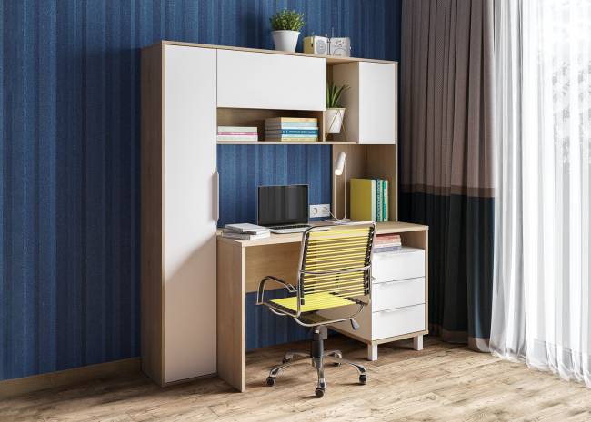 Стол рабочий Комфорт 12.95 цвет дуб сонома/белый Стол рабочий Комфорт 12.95 цвет дуб сонома/белый