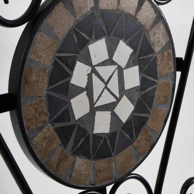 Стул Secret de Maison VICENZA (mod. PL08-7451RV) металл, 36*35*91 см, черный /плитка "калейдоскоп" (Комплект из 2 шт.) черный металл Стул Secret de Maison VICENZA (mod. PL08-7451RV) металл, 36*35*91 см, черный /плитка "калейдоскоп" (Комплект из 2 шт.) черный металл