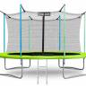 Батут "Atlas Sport 374 см (12 ft)", с внутренней сеткой и лестницей GREEN