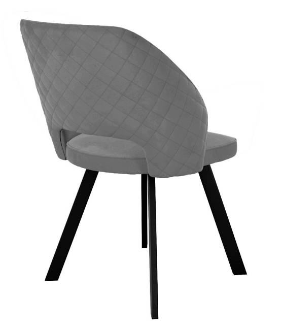 Стул DikLine 274 поворотный Z28 серый, ножки черные