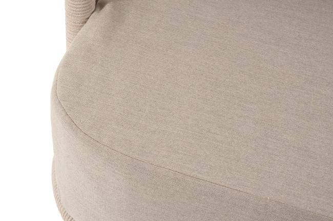 "Верона" лаунж-зона 5-местная плетеная из роупа (веревки), каркас алюминиевый белый, роуп бежевый