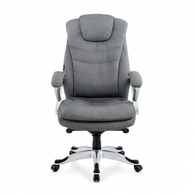 Кресло Руководителя Patrick  ткань серое 