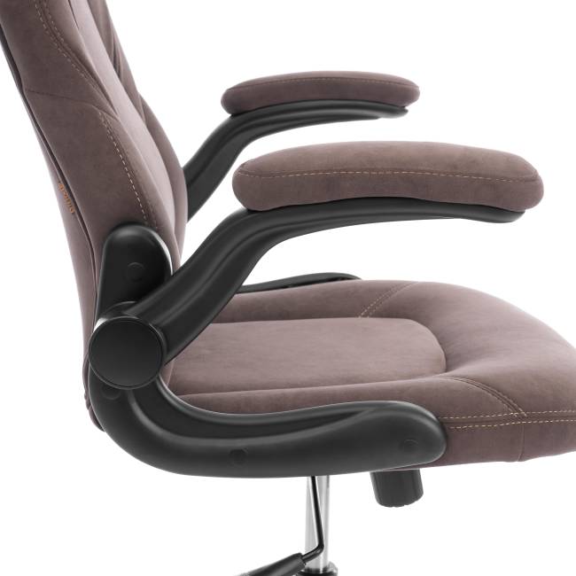 Кресло BAZUKA metalBL велюр, коричневый, 6, 54х48х132 см коричневый велюр