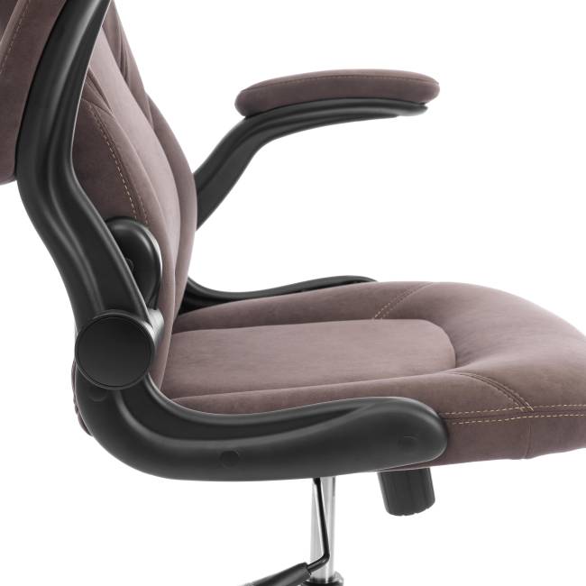 Кресло BAZUKA metalBL велюр, коричневый, 6, 54х48х132 см коричневый велюр