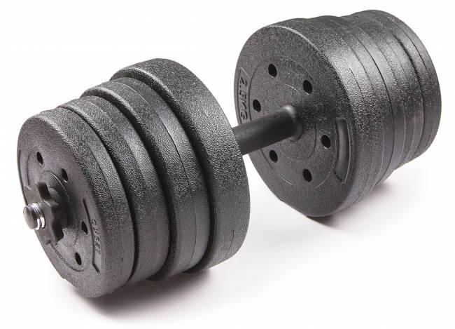 Набор композитных гантелей "TREX SPORT" 30 кг, с соединительным грифом 