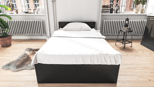 Кровать Стандарт 1200 цвет венге Кровать Стандарт 1200 цвет венге