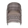 "Равенна" плетеное кресло из искусственного ротанга, цвет графит