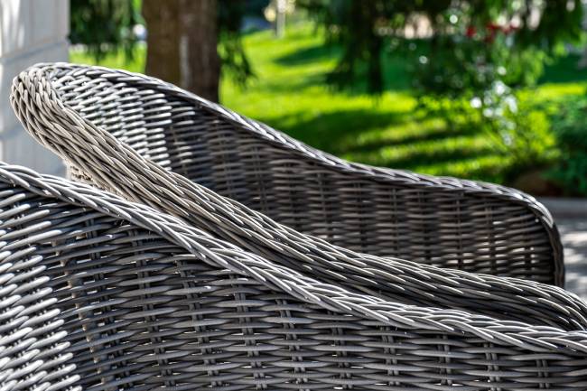 "Равенна" плетеное кресло из искусственного ротанга, цвет графит