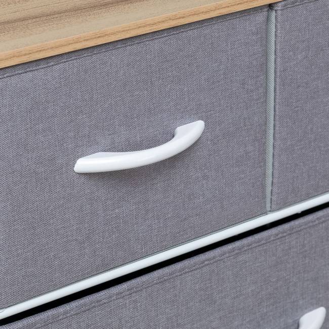 Комод Leset Ноа 9 ящиков Белый Светло-серый