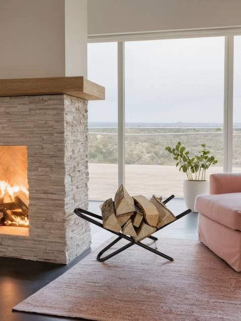 Дровница 2 черный