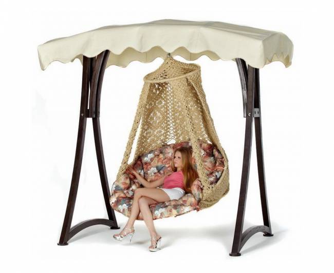 Кресло-гамак №14 (сизаль, без каркаса)