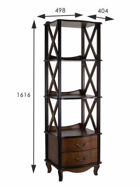 Этажерка Джульетта 3 уровня, орех Л