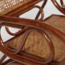 Кресло-качалка MILANO (разборная) / без подушки / ротанг top quality, 58x136x103 см, Pecan (орех) Pecan (орех) ротанг top quality