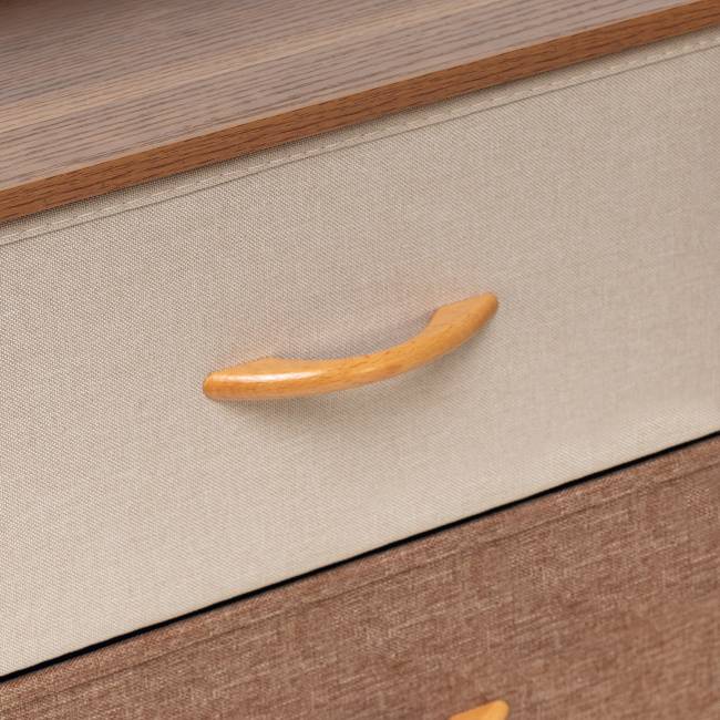 Комод Leset Локи 6 ящ. с полкой Коричневый Бежевый, светло-коричневый, темно-коричневый