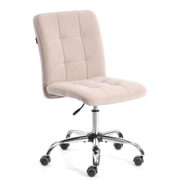 Комплект кресло+стул Medeo/Медео LT, велюр, бежевый/черный, 7 бежевый/черный флок