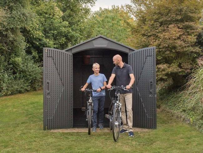 Пластиковый сарай WoodLook 7'х12 (60311) Пластиковый сарай WoodLook 7'х12 (60311)