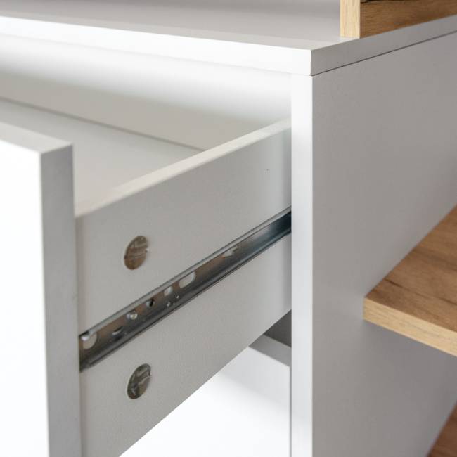 Стенка для гостиной Бэль № 07, цвет дуб крафт золотой/белый премиум Стенка для гостиной Бэль № 07, цвет дуб крафт золотой/белый премиум