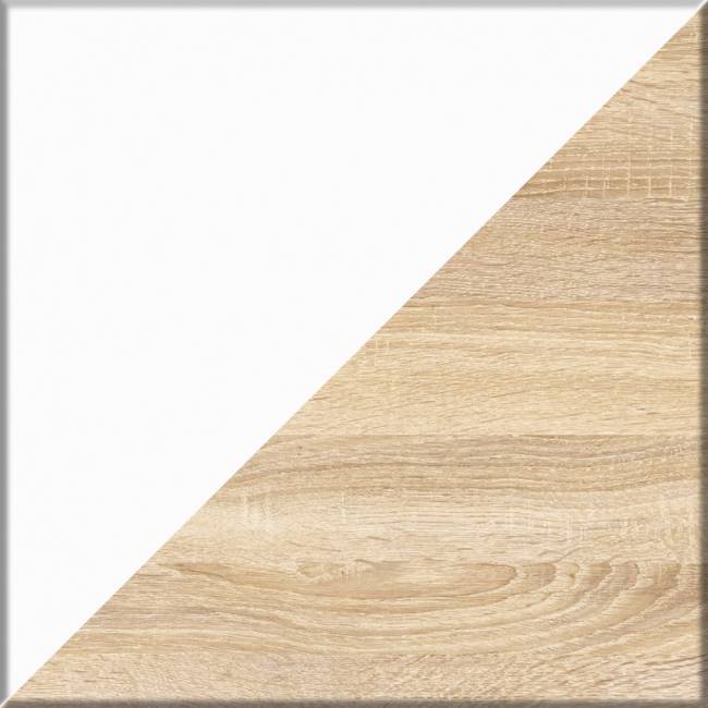 Компьютерный стол с двумя тумбами Мори МС-2 цвет дуб сонома/белый Компьютерный стол с двумя тумбами Мори МС-2 цвет дуб сонома/белый