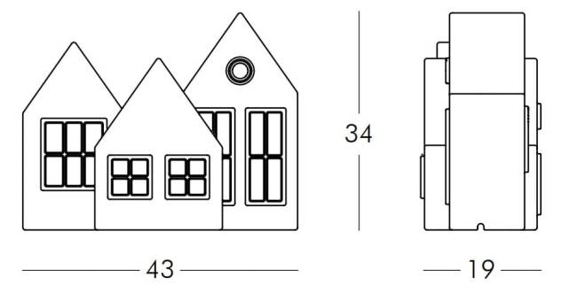 Светильник пластиковый настольный Kolme Warm Lighting LED белый 430х190х340 мм