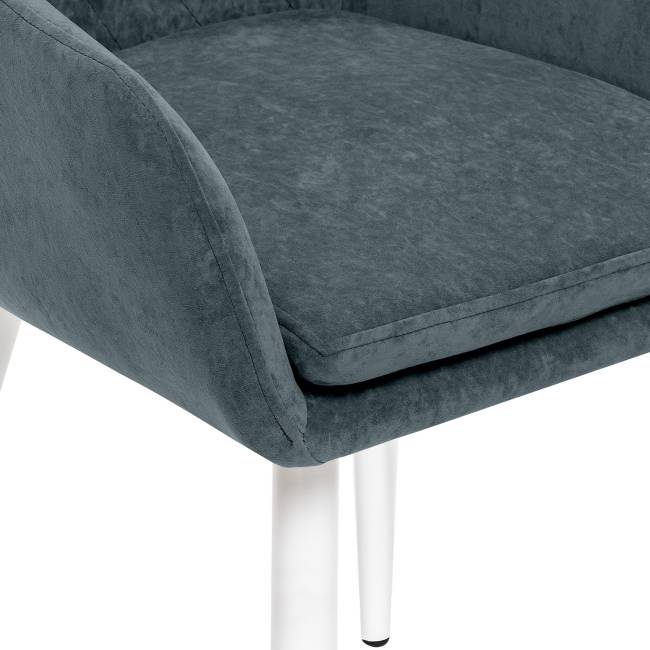 Стул с подлокотниками Leset Слим, каркас Белый, велюр Темно-зеленый Темно-зеленый Белый Стул с подлокотниками Leset Слим, каркас Белый, велюр Темно-зеленый Темно-зеленый Белый