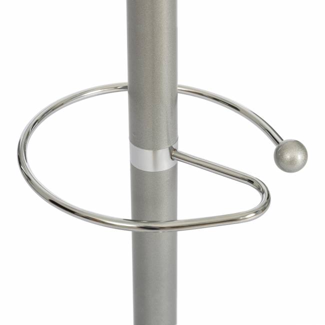 Вешалка Bara (mod. GH-8606) металл/хром/мрамор, white (белый) / grey (серый), 37x37x175см white (белый) / grey (серый) металл/хром/мрамор