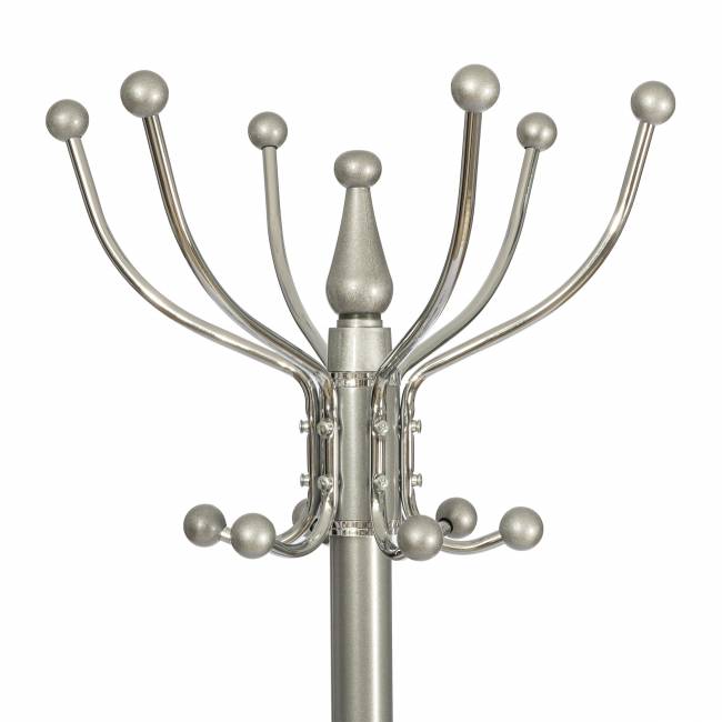 Вешалка Bara (mod. GH-8606) металл/хром/мрамор, white (белый) / grey (серый), 37x37x175см white (белый) / grey (серый) металл/хром/мрамор