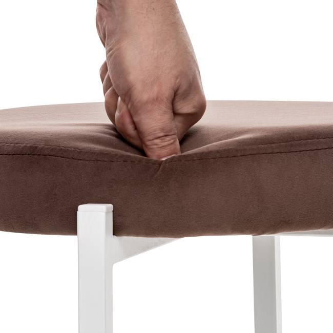 Табурет Leset Авис профиль Ultra Chocolate Белый