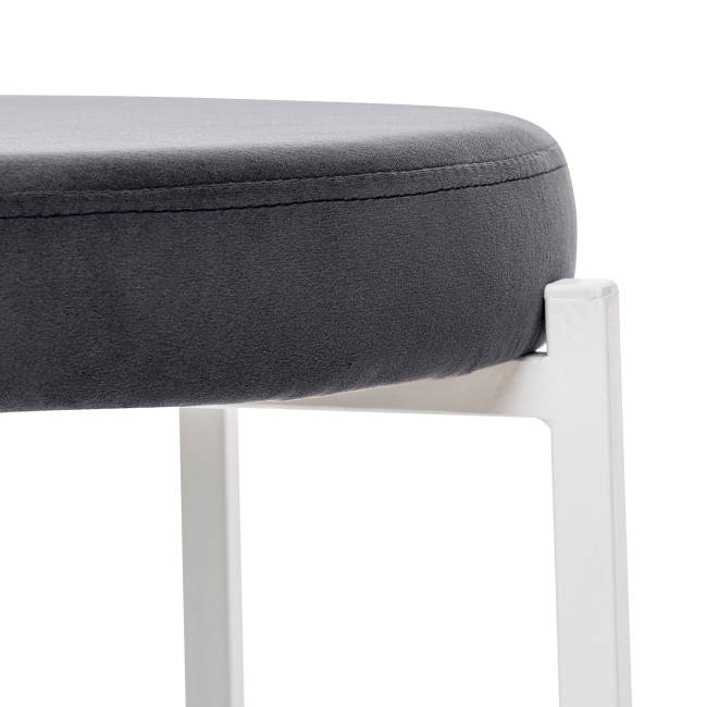 Табурет Leset Авис профиль Ultra Grafit Белый Табурет Leset Авис профиль Ultra Grafit Белый