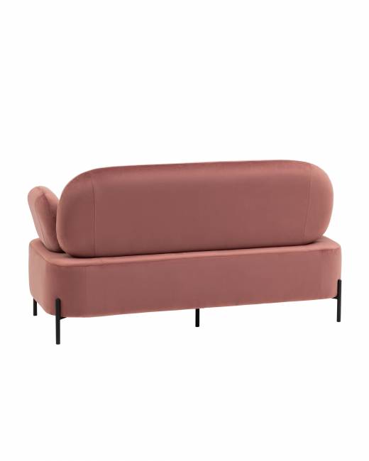 Диван Кэнди велюр пыльно-розовый