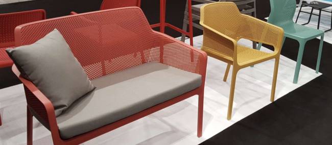 Подушка для дивана Net Bench серый Sunbrella 535х1055х70 мм