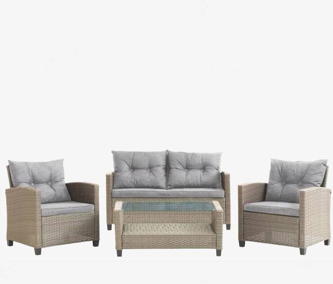 Комплект плетеной мебели AFM-805B Beige/Dark beige Комплект плетеной мебели AFM-805B Beige/Dark beige