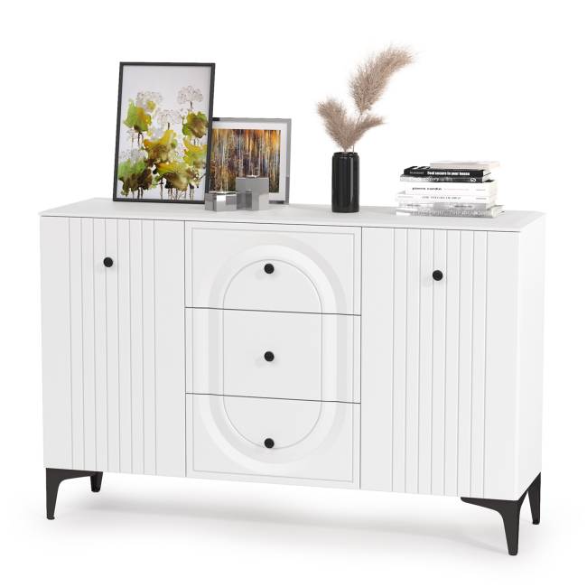 Белая мебель для спальни Валенсия № 17 цвет белый шагрень