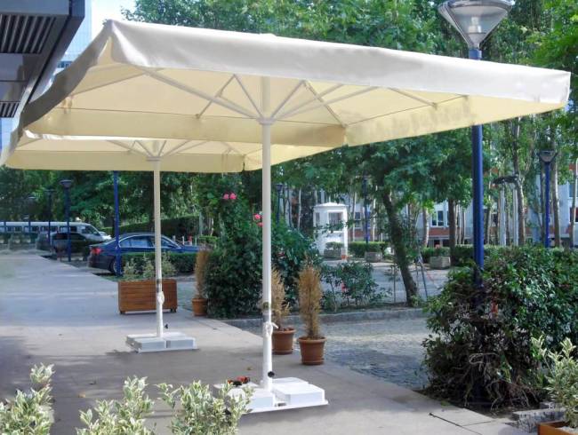 Зонт профессиональный 3х3 м Avocado белый, бежевый 3000х3000 мм