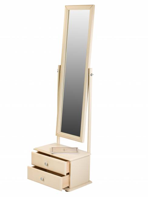 Зеркало с тумбой Селена слоновая кость 151 см х 46 см Зеркало с тумбой Селена слоновая кость 151 см х 46 см