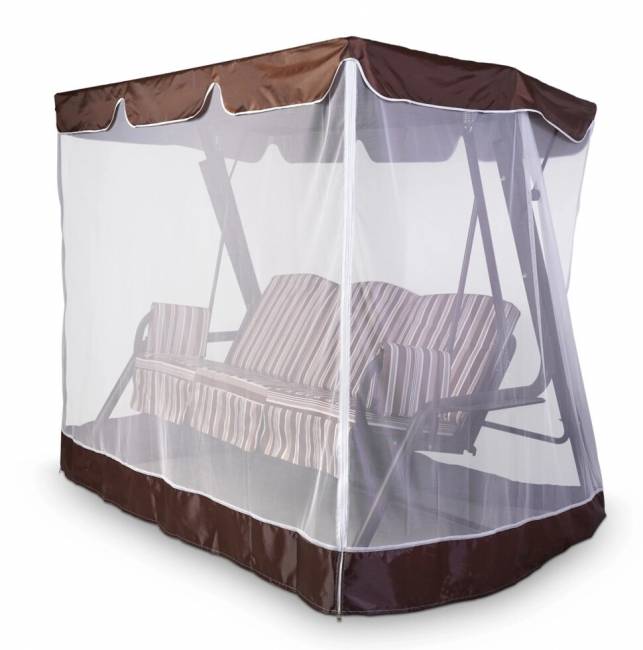 Тент-крыша + москитная сетка Золотая Корона 76 250х172х185, шоколад Тент-крыша + москитная сетка Золотая Корона 76 250х172х185, шоколад